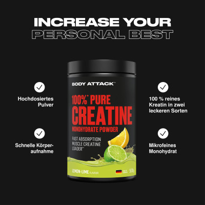 КРЕАТИН BODY ATTACK 100% PURE CREATINE MONOHYDRATE 500 Г АРБУЗ КРЕАТИН BODY ATTACK 100% PURE CREATINE MONOHYDRATE 500 Г АРБУЗ