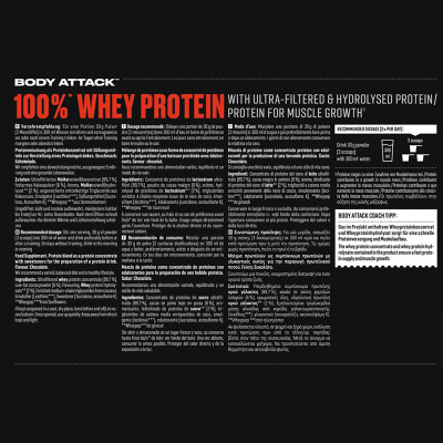 СИРОВАТКОВИЙ ПРОТЕЇН BODY ATTACK 100% WHEY PROTEIN 2000 Г ПОЛУНИЦЯ СИРОВАТКОВИЙ ПРОТЕЇН BODY ATTACK 100% WHEY PROTEIN 2000 Г ПОЛУНИЦЯ