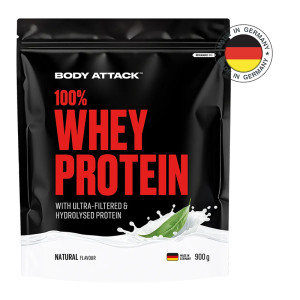 Whey protein BODY ATTACK 100% Whey Protein 900 g pac natural