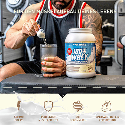 WHEY PROTEIN BODY ATTACK 100% WHEY PROTEIN 900 G STRAWBERRY WHITE CHOCOLATE WHEY PROTEIN BODY ATTACK 100% WHEY PROTEIN 900 G STRAWBERRY WHITE CHOCOLATE