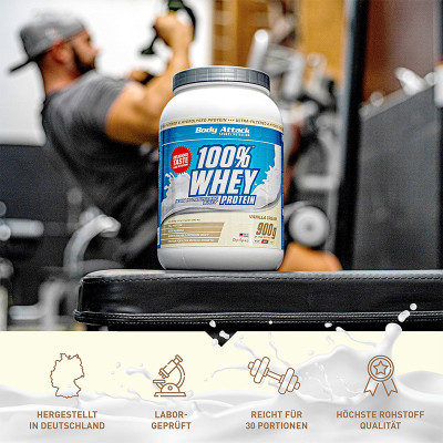 WHEY PROTEIN BODY ATTACK 100% WHEY PROTEIN 2300 G APPLESTRUDEL WHEY PROTEIN BODY ATTACK 100% WHEY PROTEIN 2300 G APPLESTRUDEL