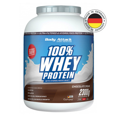 WHEY PROTEIN BODY ATTACK 100% WHEY PROTEIN 2300 G CHOCOLATE