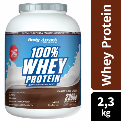 WHEY PROTEIN BODY ATTACK 100% WHEY PROTEIN 2300 G CHOCOLATE