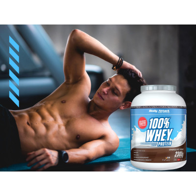 СИРОВАТКОВИЙ ПРОТЕЇН BODY ATTACK 100% WHEY PROTEIN 2300 Г НАТУРАЛЬНИЙ