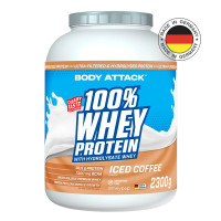 Сывороточный протеин BODY ATTACK 100% Whey Protein 2300 г кофе со льдом