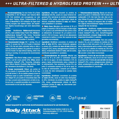 WHEY PROTEIN BODY ATTACK 100% WHEY PROTEIN 900 G CHOCOLATE WHEY PROTEIN BODY ATTACK 100% WHEY PROTEIN 900 G CHOCOLATE