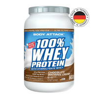 Сывороточный протеин BODY ATTACK 100% Whey Protein 900 г шоколадный брауни