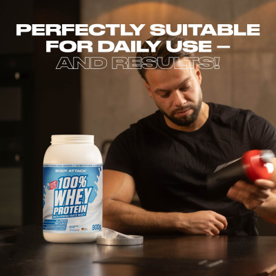 WHEY PROTEIN BODY ATTACK 100% WHEY PROTEIN 900 G STRAWBERRY WHITE CHOCOLATE WHEY PROTEIN BODY ATTACK 100% WHEY PROTEIN 900 G STRAWBERRY WHITE CHOCOLATE