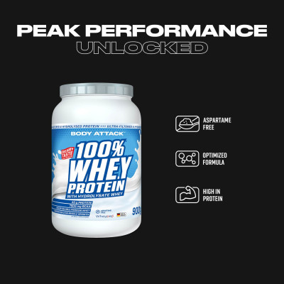 WHEY PROTEIN BODY ATTACK 100% WHEY PROTEIN 900 G STRAWBERRY WHITE CHOCOLATE WHEY PROTEIN BODY ATTACK 100% WHEY PROTEIN 900 G STRAWBERRY WHITE CHOCOLATE
