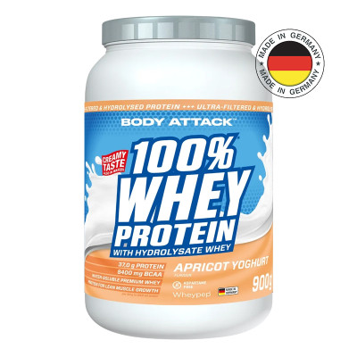 Whey protein BODY ATTACK 100% Whey Protein 900 g apricot yogurt