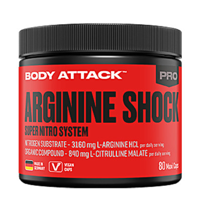 АМИНОКИСЛОТА BODY ATTACK ARGININE SHOCK 80 КАПСУЛ АМИНОКИСЛОТА BODY ATTACK ARGININE SHOCK 80 КАПСУЛ