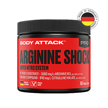 Аминокислота BODY ATTACK GABA Arginine Shock 80 капсул