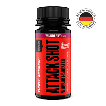 Pre-workout Complex BODY ATTACK Attack Shot 60 ml wildberry