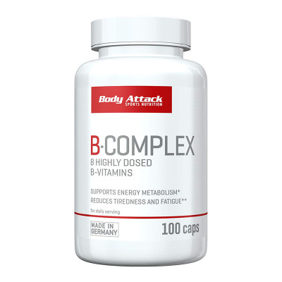 ВИТАМИН BODY ATTACK VITAMIN B COMPLEX 100 КАПСУЛ ВИТАМИН BODY ATTACK VITAMIN B COMPLEX 100 КАПСУЛ