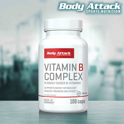 ВИТАМИН BODY ATTACK VITAMIN B COMPLEX 100 КАПСУЛ ВИТАМИН BODY ATTACK VITAMIN B COMPLEX 100 КАПСУЛ