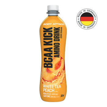 Амінокислота BODY ATTACK BCAA KICK 500 мл білий чай персик