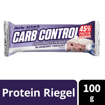 ПРОТЕИНОВЫЙ БАТОНЧИК BODY ATTACK CARB CONTROL PROTEIN BAR 100 Г ЧЕРНИЧНЫЙ ЙОГУРТ