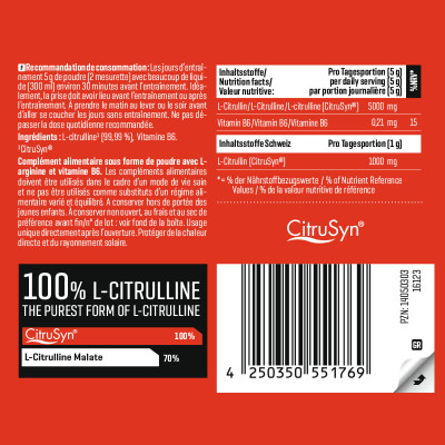 АМИНОКИСЛОТА BODY ATTACK 100% CITRULLINE ZERO 300G