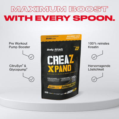 КРЕАТИН BODY ATTACK CREAZ XPAND 300 Г АПЕЛЬСИН