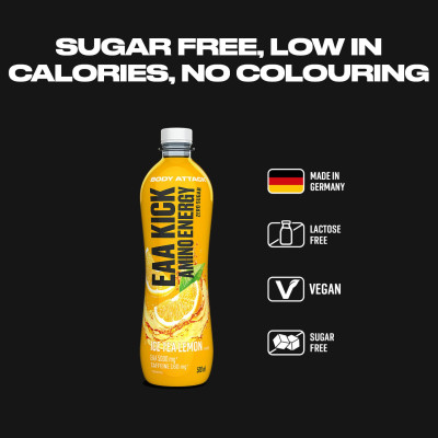 АМІНОКИСЛОТА BODY ATTACK EAA KICK AMINO ENERGY 500 МЛ ХОЛОДНИЙ ЧАЙ З ЛИМОНОМ АМІНОКИСЛОТА BODY ATTACK EAA KICK AMINO ENERGY 500 МЛ ХОЛОДНИЙ ЧАЙ З ЛИМОНОМ