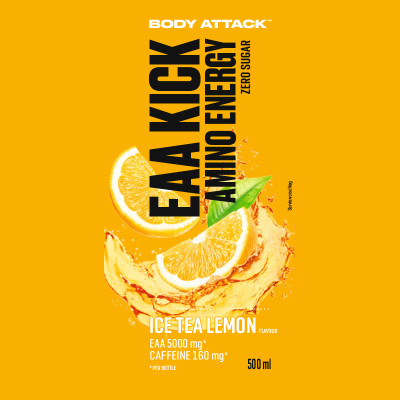 АМІНОКИСЛОТА BODY ATTACK EAA KICK AMINO ENERGY 500 МЛ ХОЛОДНИЙ ЧАЙ З ЛИМОНОМ АМІНОКИСЛОТА BODY ATTACK EAA KICK AMINO ENERGY 500 МЛ ХОЛОДНИЙ ЧАЙ З ЛИМОНОМ