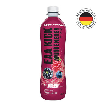 Амінокислота BODY ATTACK EAA KICK Amino Energy 500 мл дика ягода