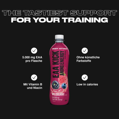 АМІНОКИСЛОТА BODY ATTACK EAA KICK AMINO ENERGY 500 МЛ ДИКА ЯГОДА АМІНОКИСЛОТА BODY ATTACK EAA KICK AMINO ENERGY 500 МЛ ДИКА ЯГОДА