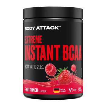 Амінокислота BODY ATTACK Extreme Instant BCAA 500 г фруктовий пунш