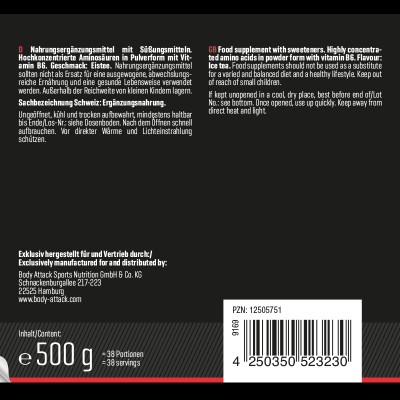 АМІНОКИСЛОТА BODY ATTACK EXTREME INSTANT BCAA 500 Г ХОЛОДНИЙ ЧАЙ АМІНОКИСЛОТА BODY ATTACK EXTREME INSTANT BCAA 500 Г ХОЛОДНИЙ ЧАЙ