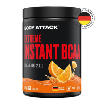 Amino acid BODY ATTACK Extreme Instant BCAA 500 g orange flavour