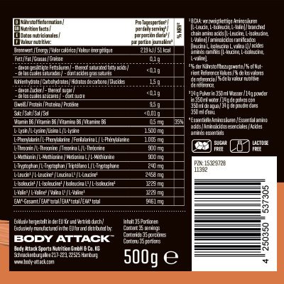 АМІНОКИСЛОТА BODY ATTACK EXTREME INSTANT EAA 500 Г АПЕЛЬСИН АМІНОКИСЛОТА BODY ATTACK EXTREME INSTANT EAA 500 Г АПЕЛЬСИН