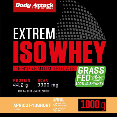 ИЗОЛЯТ ПРОТЕИНА BODY ATTACK EXTREME ISO WHEY 1000 Г АБРИКОСОВЫЙ ЙОГУРТ ИЗОЛЯТ ПРОТЕИНА BODY ATTACK EXTREME ISO WHEY 1000 Г АБРИКОСОВЫЙ ЙОГУРТ