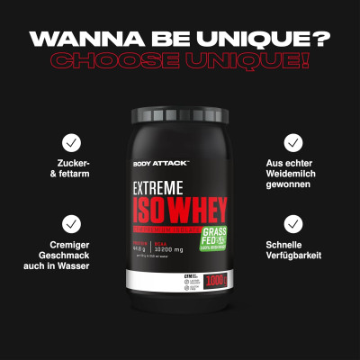 ІЗОЛЯТ ПРОТЕЇНУ BODY ATTACK EXTREME ISO WHEY 1000 Г ВАНІЛЬ