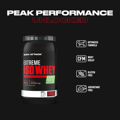 ІЗОЛЯТ ПРОТЕЇНУ BODY ATTACK EXTREME ISO WHEY 1000 Г ВАНІЛЬ