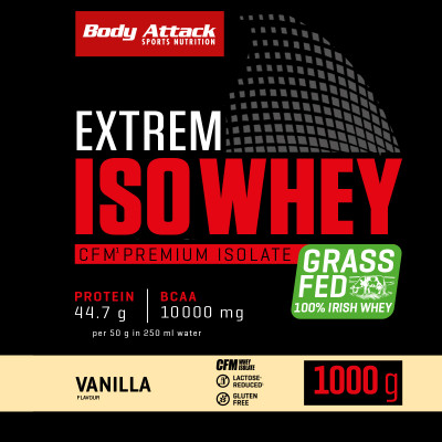 ІЗОЛЯТ ПРОТЕЇНУ BODY ATTACK EXTREME ISO WHEY 1000 Г ВАНІЛЬ