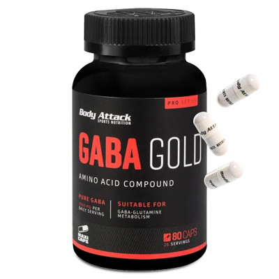 АМИНОКИСЛОТА BODY ATTACK GABA GOLD 80 КАПСУЛ АМИНОКИСЛОТА BODY ATTACK GABA GOLD 80 КАПСУЛ