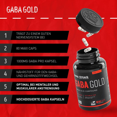 АМИНОКИСЛОТА BODY ATTACK GABA GOLD 80 КАПСУЛ АМИНОКИСЛОТА BODY ATTACK GABA GOLD 80 КАПСУЛ