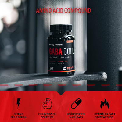 АМИНОКИСЛОТА BODY ATTACK GABA GOLD 80 КАПСУЛ АМИНОКИСЛОТА BODY ATTACK GABA GOLD 80 КАПСУЛ