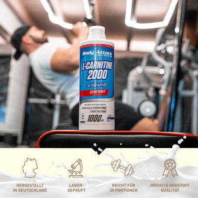 L-КАРНИТИН BODY ATTACK L-CARNITINE LIQUID 2000 1000 МЛ ВИШНЯ