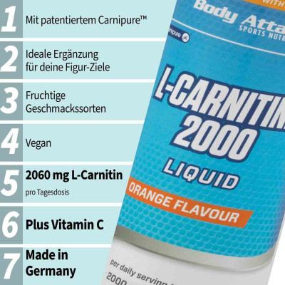 L-КАРНИТИН BODY ATTACK L-CARNITINE LIQUID 2000 500 МЛ АПЕЛЬСИН L-КАРНИТИН BODY ATTACK L-CARNITINE LIQUID 2000 500 МЛ АПЕЛЬСИН