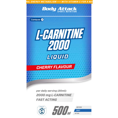 L-КАРНИТИН BODY ATTACK L-CARNITINE LIQUID 2000 500 МЛ ВИШНЯ L-КАРНИТИН BODY ATTACK L-CARNITINE LIQUID 2000 500 МЛ ВИШНЯ