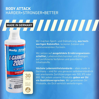 L-КАРНИТИН BODY ATTACK L-CARNITINE LIQUID 2000 500 МЛ ВИШНЯ L-КАРНИТИН BODY ATTACK L-CARNITINE LIQUID 2000 500 МЛ ВИШНЯ