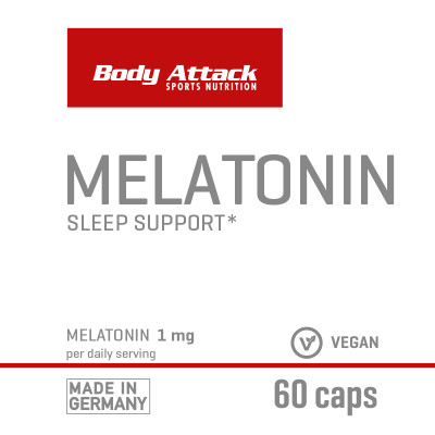 ДЛЯ СНА BODY ATTACK MELATONIN 60 CAPS ДЛЯ СНА BODY ATTACK MELATONIN 60 CAPS