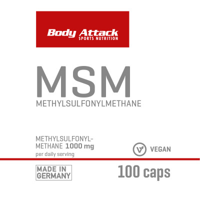 КОМПЛЕКС ДЛЯ ВОССТАНОВЛЕНИЯ СУСТАВОВ BODY ATTACK MSM 100 КАПСУЛ КОМПЛЕКС ДЛЯ ВОССТАНОВЛЕНИЯ СУСТАВОВ BODY ATTACK MSM 100 КАПСУЛ