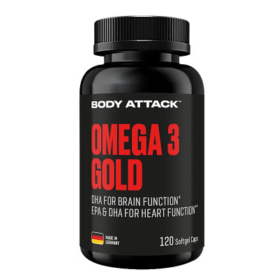 РЫБИЙ ЖИР BODY ATTACK OMEGA 3 GOLD 120 CAPS