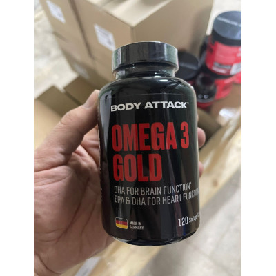 РЫБИЙ ЖИР BODY ATTACK OMEGA 3 GOLD 120 CAPS