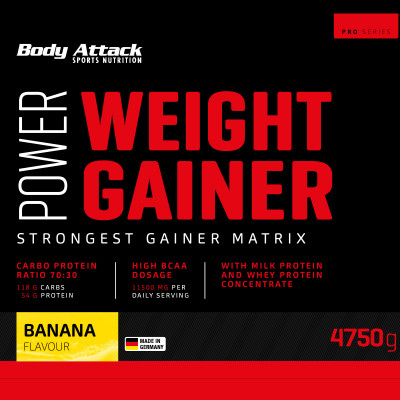 ГЕЙНЕР BODY ATTACK POWER WEIGHT GAINER 4750 Г БАНАН ГЕЙНЕР BODY ATTACK POWER WEIGHT GAINER 4750 Г БАНАН