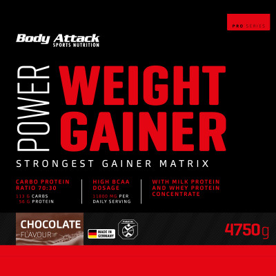 ГЕЙНЕР BODY ATTACK POWER WEIGHT GAINER 4750 Г ШОКОЛАД