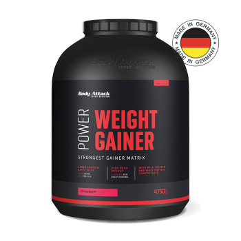 Гейнер BODY ATTACK Power Weight Gainer 4750 г полуниця