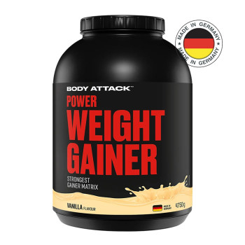 Гейнер BODY ATTACK Power Weight Gainer 4750 г ваніль